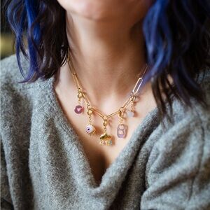 5 charm modular necklace - evil eye and more!